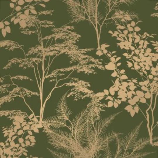 vlies tapeta modern luxus sotetzold indak levelek fenyes.jpg